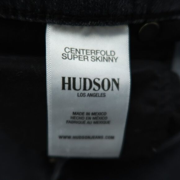 Hudson Jeans Women's Size 28 Gray High-Rise Super Skinny 27" Inseam Distressed - Picture 11 of 16